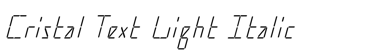 Cristal Text Light Italic